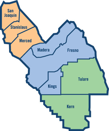 Valley Air District Map